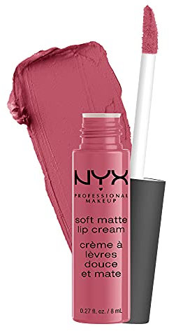 NYX Professional Makeup Pintalabios Soft Matte Lip Cream, Acabado cremoso mate, Color ultrapigmentado, Larga duración, Fórmula vegana, Tono: Montreal
