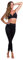 LIPOELASTIC TB Leggins Ohne Reißverschluss Schwarz XXL