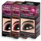 P-Beauty - Premium Augenbrauenfarbe und Wimpernfarbe Creme-Set, Langanhaltende, Hochpigmentierte Färbung für Zu Hause, Natürlicher Look - 15ml [Braun/Schwarz/Grau]: Schwarz