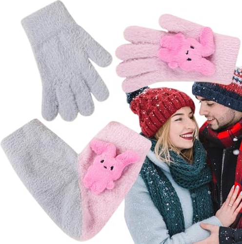Générique Mitaines à main, gants pour les amoureux - Tenir les mains des gants | Gants de couple amusants à écran tactile pour petite amie