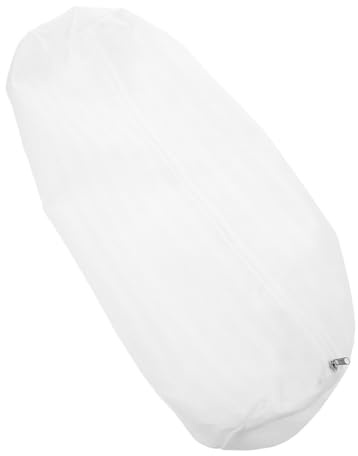 Garneck Funda para Almohada Cilíndrica Cubierta Suave y Lavable para Cojín Tubular Funda De Almohada Redonda Blanca para Cuello Encasement Cómodo para Cama y Sofá