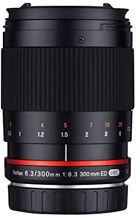 Samyang SAM300CANON - Objetivo para cámara Canon, 300 mm, F6.3 ED UMC CS