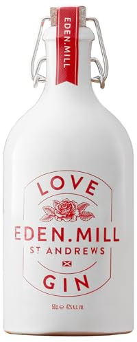 Eden Mill | Love Gin | 500 ml | 42% Vol. | Gin aus Schottland | Weicher Duft von Wacholder & warmen Beeren | Süßer Geschmack von Vanille & grünen Früchten | Aus lokalen Botanicals