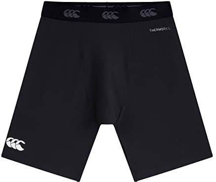 Canterbury CCC Thermoreg Shorts, Men's Rugby Compression Shorts, Base-Layer, Anti-Bacterial, Anti-Odour & Moisture-Wicking Material, Black, Large