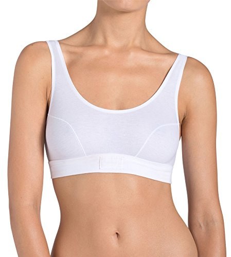 Sloggi Women's Double Comfort Top Everyday Bra, White, 38 UK