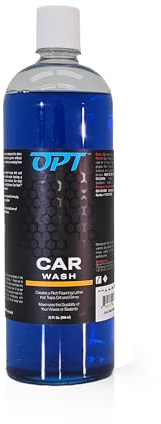 Optimum Car Wash Soap For Professional Auto Detailing or DIY Car Washing, Bucket Wash, or Use with Foam Sprayer or Foam Cannon (32 Oz)