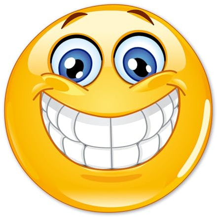 easydruck24de Smile Klistermärke Leende Ø 9 cm - kfz020