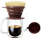 Wolecok Faltbarer Kaffeefilter aus Silikon, lebensmittelecht, perfekt für Draußen und für Unterwegs mit gratis Haken, plastik, coffee, Einheitsgröße
