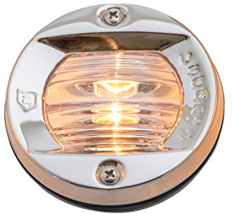 attwood 6356D7 Round Incandescent Marine Boat 3-Inch Flush Transom Light with 7.5-Watt Lamp