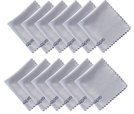 Wisdompro 12-Pack 6x6 Microfiber Cleaning Cloth for Lens, Screen & Device