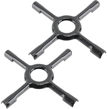 Spares4Go universeller Topfträger für Gasherde, aus Keramik, Reduzierständer, auch für Kaffeebereiter geeignet, klein: 130 mm, 2 Stück pro Packung