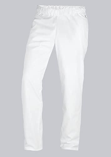 BP 1645 400 Pantalon unisexe en tissu mixte résistant Blanc Taille XS