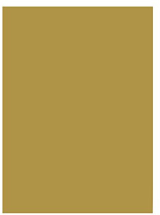 folia 6365 – tonpapper guld matt, DIN A3, 130 g/kvm, 50 ark – för pyssel och kreativ utformning av kort, fönsterbilder och för scrapbooking