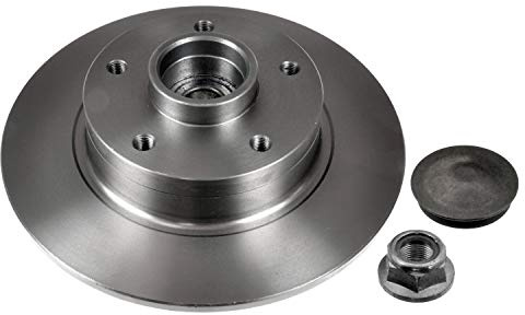 febi bilstein 38306 Remschijf met wiellagers, ABS-impulsring, asmoer en beschermkap, 1 stuk