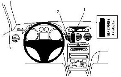 Brodit 854071 ProClip Halterung, schwarz