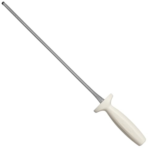Dexter-Russell DDS-12PCP Diamond Sharpener, 12 | Wet or Dry Use with Sani-Safe Handle | Oval Medium Grit Steel for Long-Lasting Edge Maintenance | Made in USA