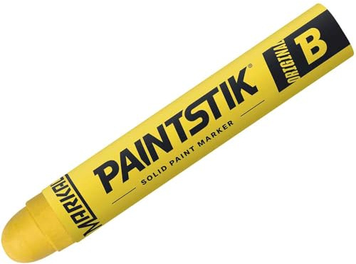 Markal 80221 B Paintstik Marker, 11/16 Diameter x 4-3/4 Length, Yellow