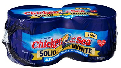Chicken of the Sea Solid White Albacore Tuna in Water 142g (pack of 4 tins)