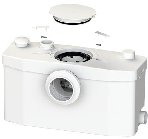 SFA - Sanibroyeur Saniplus Up (46 dB) Silencieux - Broyeur WC pour Salle de Bain Complète - Grande Capacité - Maintenance Facilitée - 52,6 x 23,5 x 32,9 cm - 400W - Made in France