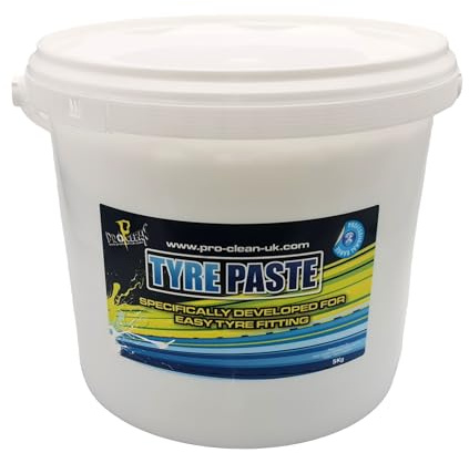 BIKE IT Pro Clean White Tyre Paste 5kg – Fast-Drying, Non-Freezing Tyre Fitting Paste – Ensures Permanent Bead Seal & Protects Tyre Changing Equipment – Suitable for All Rims & Tyres