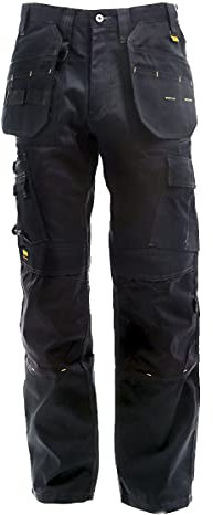 DEWALT Men's Dewalt Men s Pro Tradesman Work Trouser Work Trouser Black 34Waist 31Leg Inch, Black, 34W 31L UK