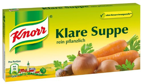 Knorr Klare Suppe, rein pflanzlich, 12 Würfel - 136gr