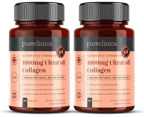 Ultracoll Marint kollagen 1000 mg x 360 tabletter (2 flaskor med 180) - 1 års leverans