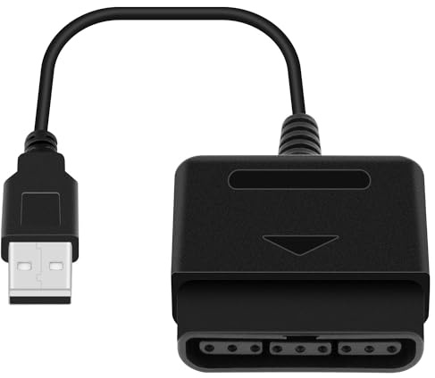 OSTENT PS1 PS2 till PC USB 2.0 Controller Adapter konverterare kabelkabel kompatibel med Sony PS2 trådbunden kontroll