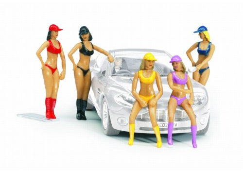 Carrera 20021114 - Boxenluder Pit Babes mit 5 Figuren