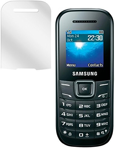 dipos I 2X Schutzfolie klar kompatibel mit Samsung E1200 / E1200i Folie Displayschutzfolie