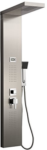 DP Grifería S-9127 – Colonna Idromassaggio In Acciaio Inox, Colore Argento