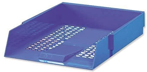 5 Star Office Letter Tray High-impact Polystyrene Foolscap Blue