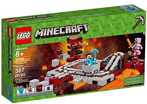 LEGO Minecraft 21130 The Nether Railway Building Set