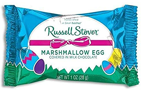 Russell Stover Marshmallow Egg Covered in Milk Chocolate (Pack of 6)
