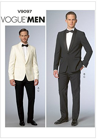 Vogue Patterns V9097MUU Men's Jacket and Pants Sewing Template, Size MUU (34-36-38-40)