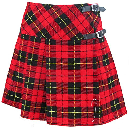 Tartanista - Jupe façon Kilt Longueur Genoux - Femme - épingle - 50,8 cm (20) - Wallace - 36