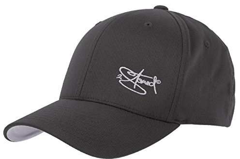 2Stoned Flexfit Baseball Cap Classic Dark Grey mit Stick Größe L/XL (58 cm - 60 cm) für Damen und Herren