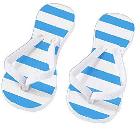 Flip-Flop, gestreift, ca. 3 cm,Btl.a 2 Paar