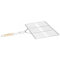 grille barbecue double 30x40 chrome, gris