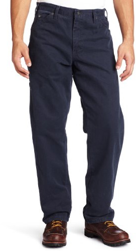 Dickies Jeans da Carpentiere da Uomo, vestibilità Comoda, Color Anatra sabbiata, Blu Navy Scuro V1, 40 W x 32L, Blu Marino Scuro, W40 / L32