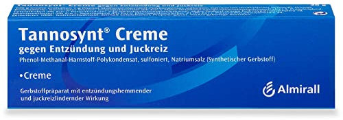 Tannosynt Creme, bei juckender, nässender, entzündeter Haut, unterstützende Behandlung von Hautentzündungen wie Neurodermitis oder Ekzeme, für das Gesicht geeignet, mit 1% Tamol, kortisonfrei, 20 g