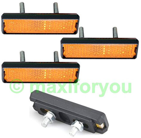 Point Fahrradpedal Reflektoren Pedalrückstrahler zum Schrauben 01140201 (1 x 4 Stück)