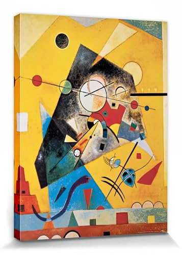 1art1 Wassily Kandinsky Poster Stille Harmonie, 1924 Bilder Leinwand-Bild Auf Keilrahmen | XXL-Wandbild Poster Kunstdruck Als Leinwandbild 80x60 cm