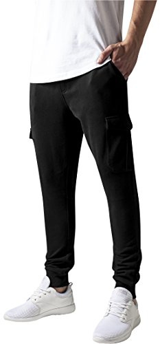 URBAN CLASSICS Pantaloni Jogging Uomo, Tuta in Stile Cargo Aderenti, Sweatpants Sportivo, Tasche Cargo, disponibili in diversi colori, taglie XS - 5XL