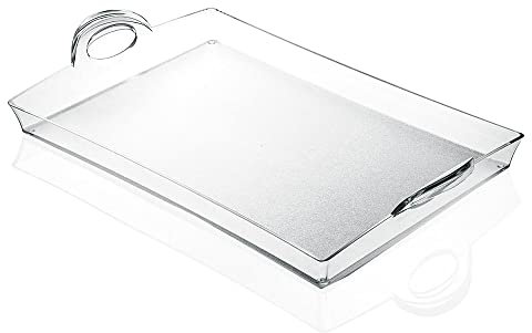 Guzzini - Happy Hour, Rechteckiges Tablett - Transparent, 54 x 33,5 x h8,7 cm - 21280000