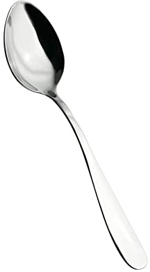 Salvinelli Twist Set Cucchiai da tavola Acciaio Inox 18/10, Cucchiaio 12 Pezzi, Spessore 1,8 mm, Made in Italy, Finitura Lucida