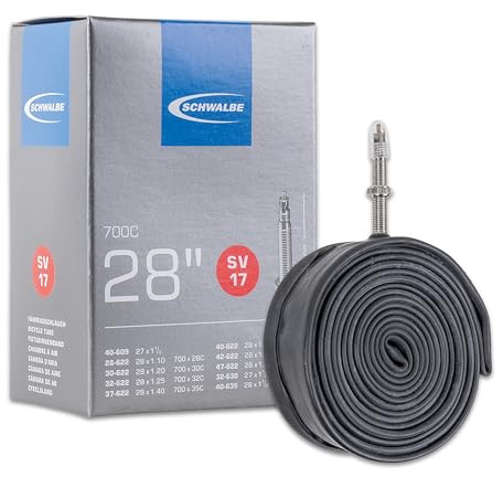 Schwalbe Cámara de Aire para Bicicleta, válvula de 28