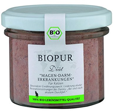 Premium Bio Diät-Katzenfutter bei Magen-Darm-Erkrankungen (Nassfutter), 12er Pack (12 x 100 g)