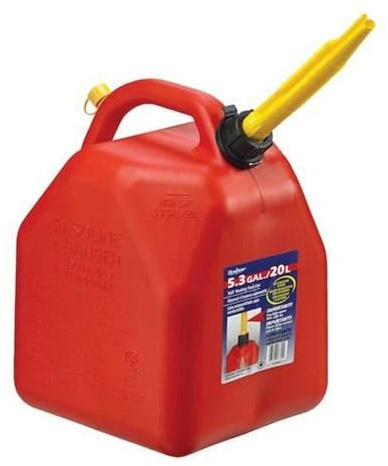Scepter Bidón de Gasolina 20 litros - Ideal para Transporte y Almacenamiento de Combustibles de Vehículos - Fabricado en Polietileno - Modelo B20