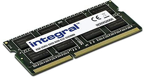 Integral 8GB DDR3 RAM 1600MHz SODIMM Módulo de memoria para laptop, notebook, MacBook